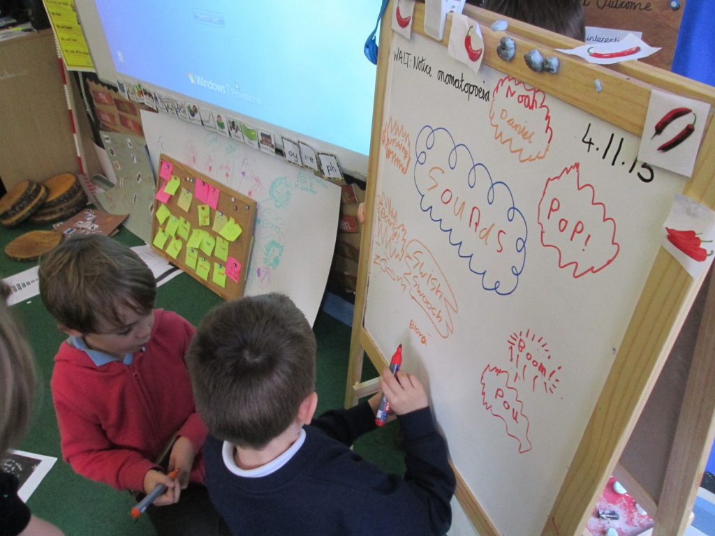 Children taking ownership over how they present their learning