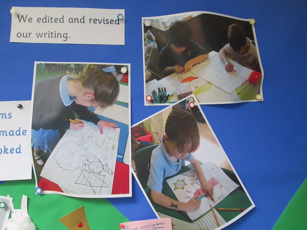 Children given ownership by designing their own non-fiction pages